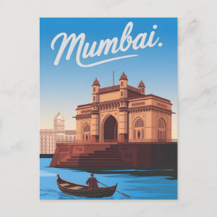 Vintage van Mumbai Briefkaart