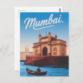 Vintage van Mumbai Briefkaart (Voorkant / Achterkant)