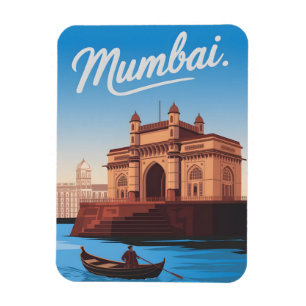 Vintage van Mumbai Magneet