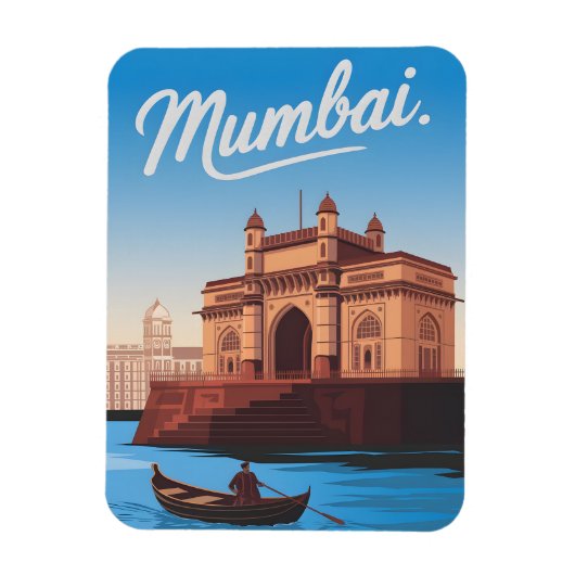 Vintage van Mumbai Magneet (Verticaal)