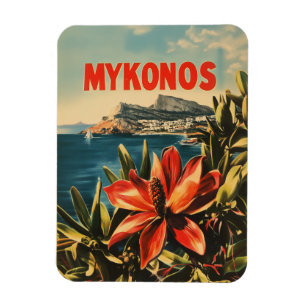 Vintage van Mykonos Magneet