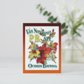 Vintage Van Nostrand's Oktober Briefkaart (Staand voorkant)