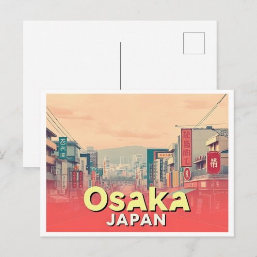 VINTAGE VAN OSAKA BRIEFKAART (Voorkant / Achterkant)