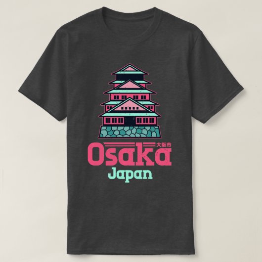 Vintage van Osaka, Japan T-shirt (Design voorkant)