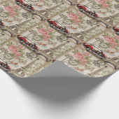 Vintage van Parijs: Briefkaart stijl Cadeaupapier (Hoek)