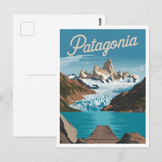 Vintage van Patagonië Briefkaart (Voorkant / Achterkant)