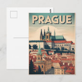 Vintage van Praag Briefkaart (Voorkant / Achterkant)
