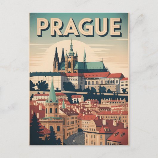 Vintage van Praag Briefkaart (Voorkant)