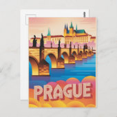 Vintage van Praag Briefkaart (Voorkant / Achterkant)