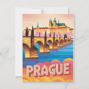 Vintage van Praag Briefkaart