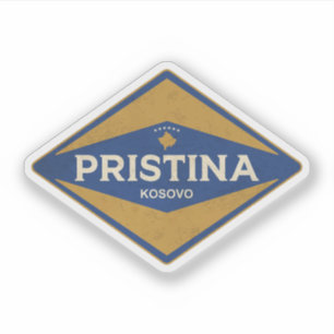 Vintage van Pristina Kosovo Sticker