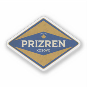 Vintage van Prizren Kosovo Sticker