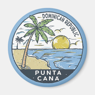 Vintage van Punta Cana (Dominicaanse Republiek) Magneet