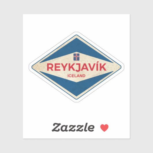 Vintage van Rekjavik Sticker (Vel)