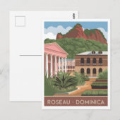 Vintage van Roseau Dominica Briefkaart (Voorkant / Achterkant)