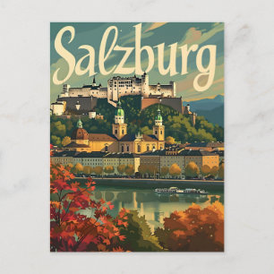Vintage van Salzburg Briefkaart