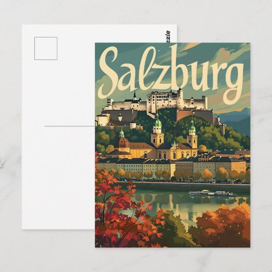 Vintage van Salzburg Briefkaart (Voorkant / Achterkant)