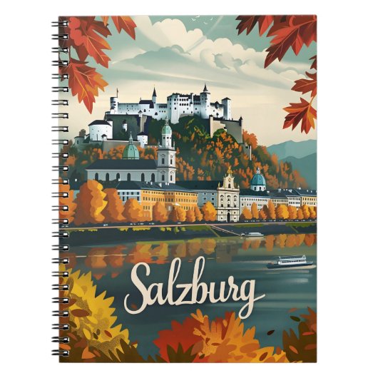 Vintage van Salzburg Notitieboek (Voorkant)