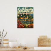 Vintage van Salzburg Poster (Keuken)