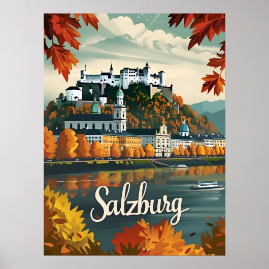 Vintage van Salzburg Poster (Voorkant)