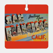 Vintage van San Francisco Metalen Ornament (Achterkant)