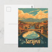 Vintage van Sarajevo Briefkaart (Voorkant / Achterkant)
