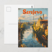 Vintage van Sarajevo Briefkaart (Voorkant / Achterkant)
