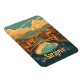 Vintage van Sarajevo Magneet (Rechterzijde)