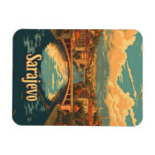 Vintage van Sarajevo Magneet (Horizontaal)