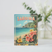 Vintage van Sardinië Briefkaart (Staand voorkant)
