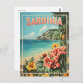 Vintage van Sardinië Briefkaart (Voorkant / Achterkant)