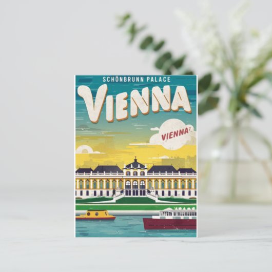 vintage van schönbrunn briefkaart (Staand voorkant)