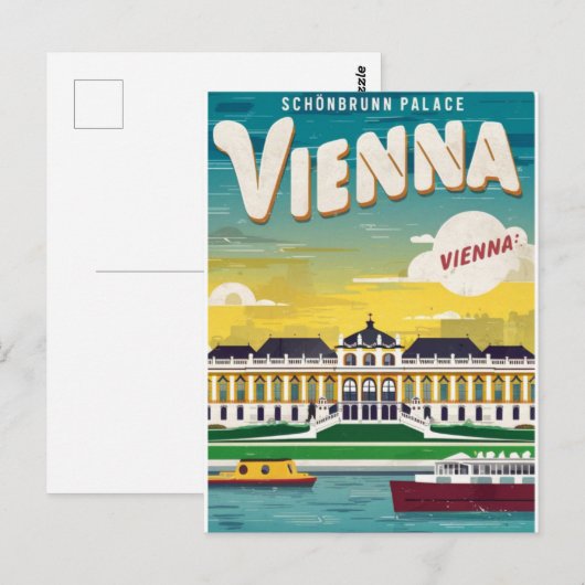 vintage van schönbrunn briefkaart (Voorkant / Achterkant)