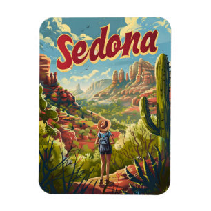 Vintage van Sedona Arizona Magneet