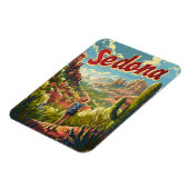 Vintage van Sedona Arizona Magneet (Linkerzijde)