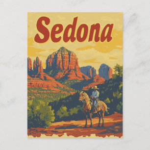 Vintage van Sedona Briefkaart