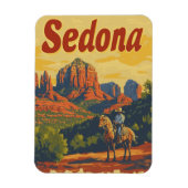 Vintage van Sedona Magneet (Verticaal)