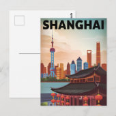 Vintage van Shanghai Briefkaart (Voorkant / Achterkant)