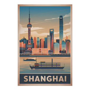 Vintage van Shanghai Perfect Poster