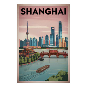 Vintage van Shanghai Perfect Poster