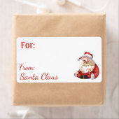 Vintage Van Sinterklaas Custom NAME gift Etiket (Insitu)