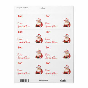 Vintage Van Sinterklaas Custom NAME gift Etiket