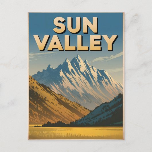 Vintage van Sun Valley Idaho Briefkaart (Voorkant)