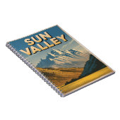 Vintage van Sun Valley Idaho Notitieboek (Rechterzijde)