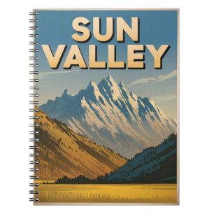 Vintage van Sun Valley Idaho Notitieboek