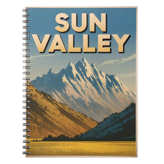 Vintage van Sun Valley Idaho Notitieboek (Voorkant)