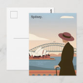 Vintage van Sydney Briefkaart (Voorkant / Achterkant)