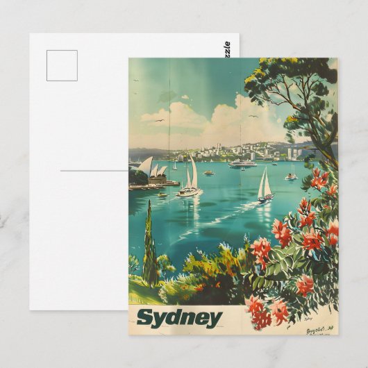 Vintage van Sydney Briefkaart (Voorkant / Achterkant)