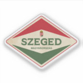 Vintage van Szeged Sticker (Voorkant)