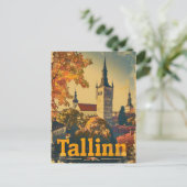 Vintage van Tallinn Briefkaart (Staand voorkant)